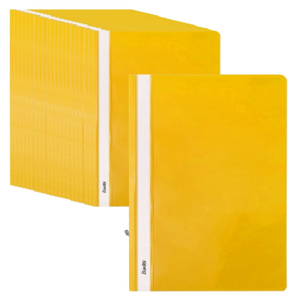 Skoroszyt miękki A4 Bantex Budget żółty 25 szt